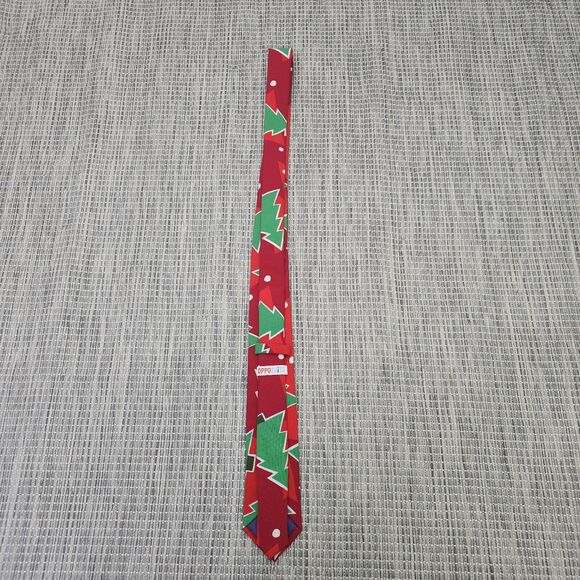 OppoSuits Neck Tie Abstract Christmas Tree Ugly Holiday Gift Present Thin NEW - Picture 4 of 11
